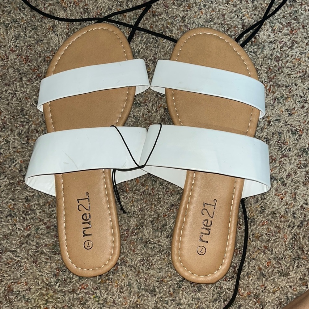 White Band Sandals
